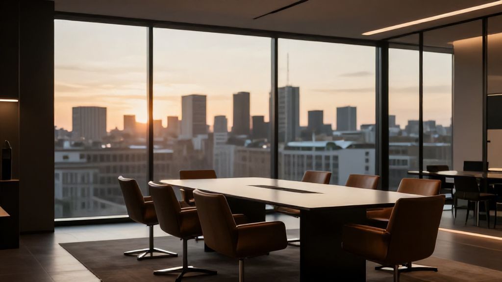 Persönlicher Finanzmentor in einem warmen Büro